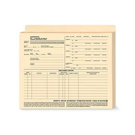 ComplyRight Employee ENVELO-File Expandable | 9-1/2" x 11 3/4" x 1-1/2â | Recordkeeping Folders | 25 Pack