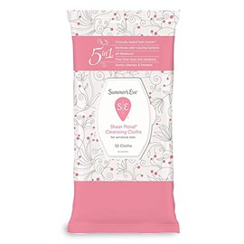 Summers Eve Cleansing Cloths 32 Count Sheer Floral (2 Pack)