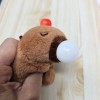 JewelryNanny Plush Capybara Hamster Purse Charm Keychain Bubble-Blowing Beep-Beeping Fun