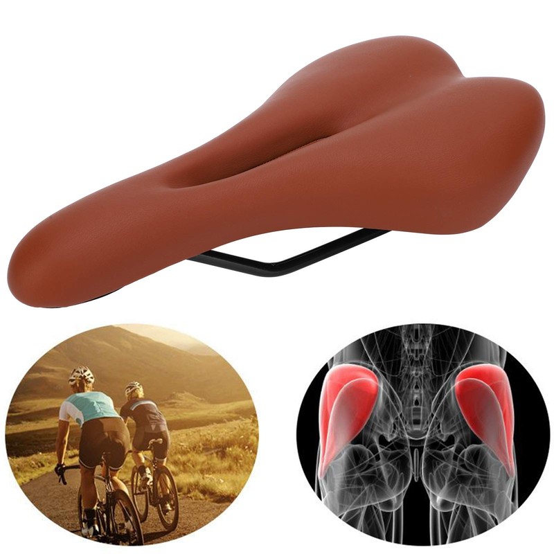Leapiture Mountain Bike Saddle Thicken Hollow Center Design Bicycle Saddle