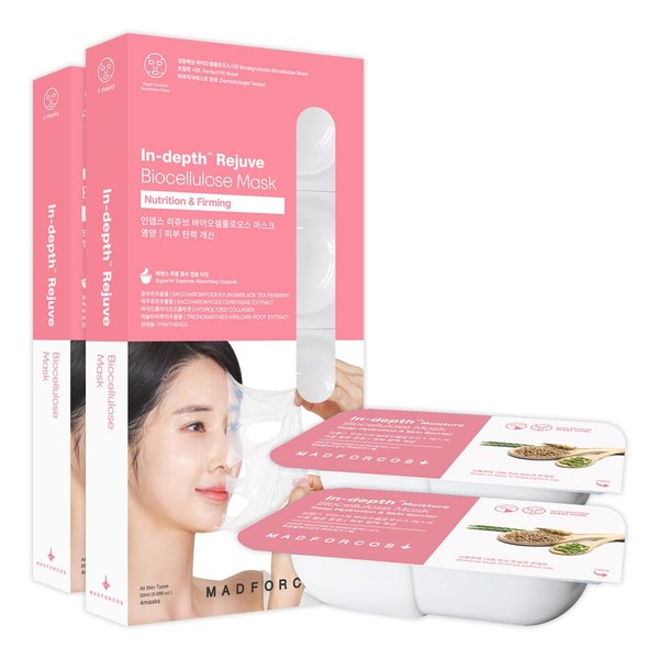 MADFORCOS Indeps™ Resume Biocellulose Mask 20ml 8 Pack Korean Mask