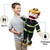 25" Fireman, Peach Male, Full Body, Ventriloquist Style Puppet