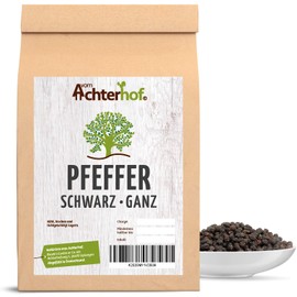 Pepper Black Whole (500g) Black Peppercorns for Pepper Mill