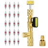 HTOMT Valve Core Remover Installer Tool with Dual Size SAE