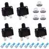 mxuteuk mxuteuk 5Pcs 12Amp Circuit Breakers Push Button Manual Reset