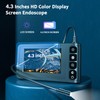 SKYBASIC Industrial Endoscope Borescope Camera with Light, 4.3'' LCD Screen