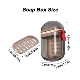 3PCS Portable Travel Soap Case with Lids, Drainage Layers, and Leak Proof Multifunctional Sealed Soap Holders Suitable for Gym, School, Camping, Travel