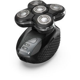 Remington XR7000 Balder Pro Rotary Shaver Rechargeable Waterproof Electric Razor for Men Cordless Lithium Power 5 Dual Track Flexing Heads and Pop-Up Trimmer Black