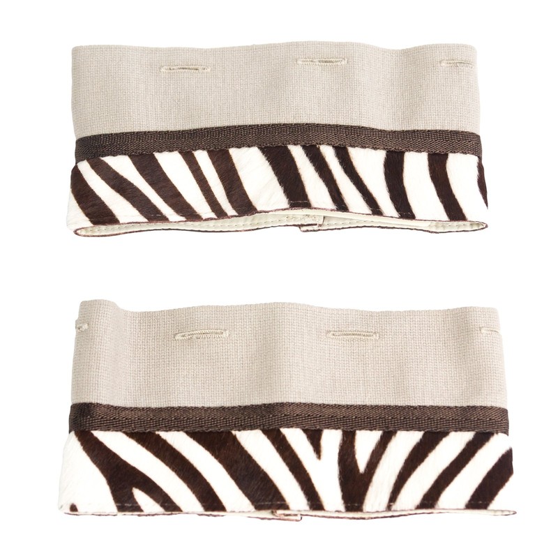 'S Max Mara Women's Negrar Zebra Print Cube Collection Cuffs