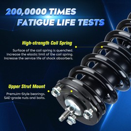 Front Strut Shock Assembly w/Coil Spring Compatible with Toyota 4Runner 1996-2002 3.4L V6 4WD, Replace 171351L 171351R, Left & Right, 2PCS