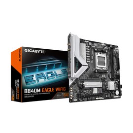 GIGABYTE B840M Eagle WIFI6 AMD Socket AM5, M-ATX, DDR5, 2X M.2, PCIe 4.0, USB 3.2 Gen 1, WIFI6, 2.5GbE LAN, EZ-Latch
