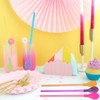 BHSTTNIXP 10 PCS Plastic Straws,Reusable Slush Straws,Simple Colorful Straw Spoon