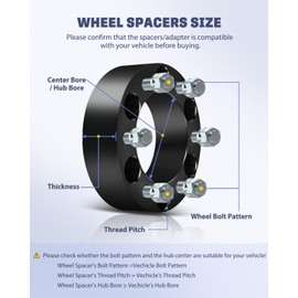 WHEELTECH 5x5.5 Hubcentric Wheel Spacers 2 inch Thick Hub Bore 77.8mm with 9/16 Studs Wheel Spacers Fit for Durango 2004-2009 for Raider 2006-2009 - Silver 5 Lug Wheel Spacers 2Pcs