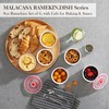 MALACASA Ramekins with Lids 8 oz - Set of 6,