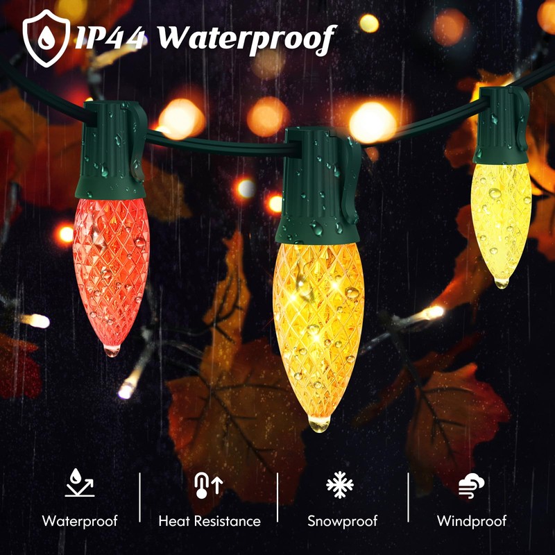 Brightever Commercial 500 FT C9 Christmas LED Lights String Outdoor,