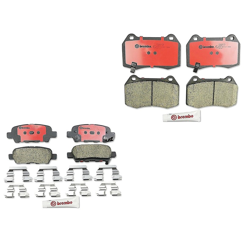 BREMBO Kit De Balatas Bajos Metales Delanteras Y Traseras Compatible