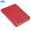 PATIKIL 6 Ring Binder Cover, 2 Pack A7 Leather Notebook