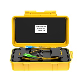 Peakloong OTDR Dead Zone Eliminator Fiber Rings 2km Fiber Optic OTDR Launch Cable Box SC/-SC/UPC