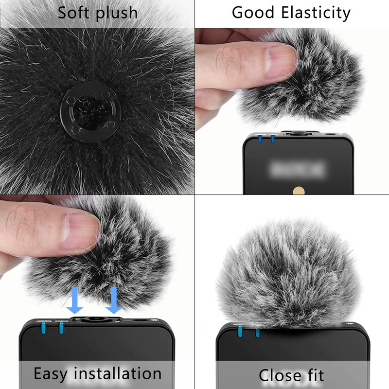 Geekria for Creators Furry Windscreen Compatible with RODE Wireless GO,