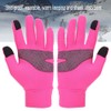 Winter Thick Thermal Warm Full Finger Gloves for Running Skiing