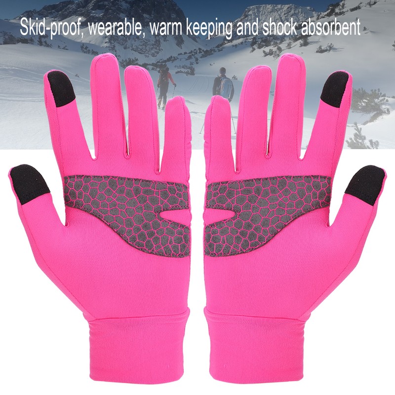 Winter Thick Thermal Warm Full Finger Gloves for Running Skiing
