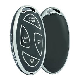 ontto Smart Key Case Fits Hyundai Kona EV Grandeur GN7 Ioniq 6 Kona SX2 Prix 2023 2024 TPU Car Key Case Key Protection Key Cover Key Box Accessories 7 Buttons Black
