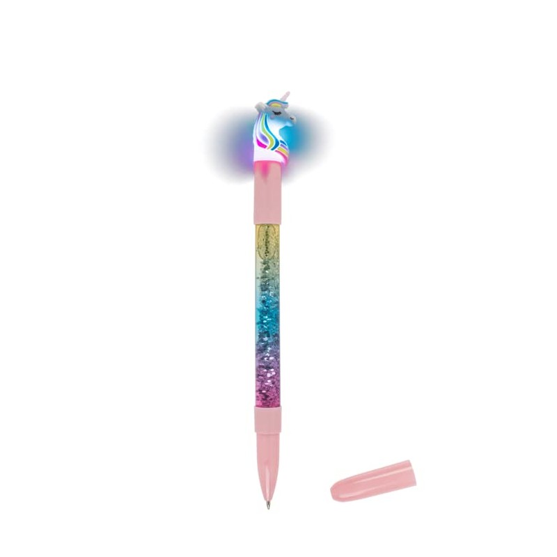 Out of the blue Fantasy Ballpoint Pen Unicorn Glitter/Luminous/Blue Ink