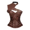 Moonight Steampunk Corset for Women Overbust Leather Gothic Steel Boned