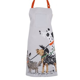Ulster Weavers Dog Days Apron - Dog Apron - 100% Cotton - Kitchen Accessories - Cooking Gifts for Bakers & Chefs, Grey, 62 cm x 83 cm, gray