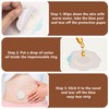 FWUNYVN 30Pcs Castor Oil Pack Wrap for Belly Button,Disposable Belly
