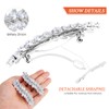 AIYVELU Women's French Hair Clips, Thin Hair, Crystal Wedding Hair