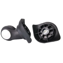 Zoofen Luggage Wheels Replacement Black Suitcase Wheels Replacement Suitcase Caster Wheels with 4 Screw Holes (Z138)