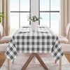 Softalker Gingham Checkered Rectangle Tablecloth - Waterproof Buffalo Plaid Table