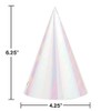 Trendware Iridescent Party Hats, 24 Count