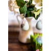 HEITMANN DECO - Hanging eggs with feather - set of