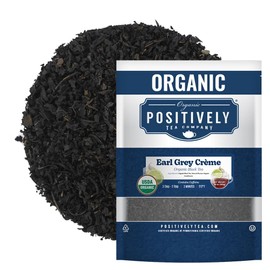 Organic Positively Tea Company, Earl Grey Crème Black Tea, Loose Leaf, 16 Ounce