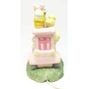 Easter Bunny Porcelain Night Light (Pink Train)