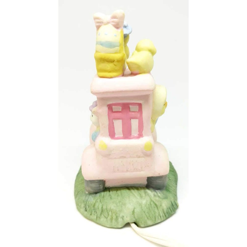 Easter Bunny Porcelain Night Light (Pink Train)