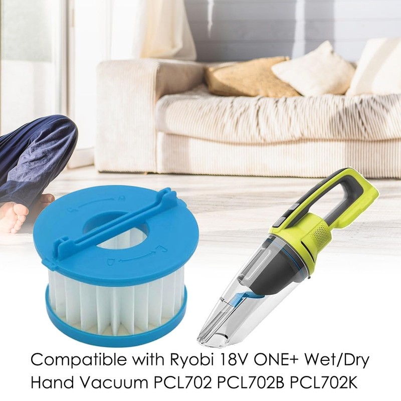 ECOMAID A32F02 HEPA Filters Replacement Compatible with Ryobi 18V ONE+