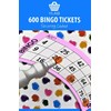 YLAB - Bingo Tickets 1 to 90, 600 Tickets, 100