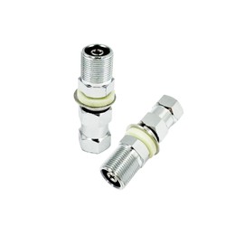 Heavy Duty CB Antenna Mount SO-239 Stud Mount Adapter, 3/8 x 24 Threaded, Fits for 1/2" Hole for CB Radio Antenna Installation, 2 Pcs SO-239 Mount for Antenna Setup