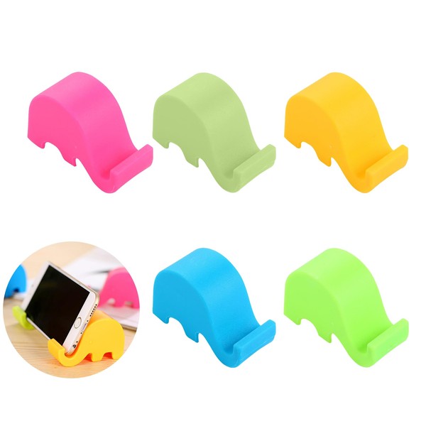 PAVIKE Animal Desk Phone Stand (5 Colors 5 Pcs) Smartphone