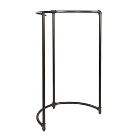 Cool Pipeline Half Round Retail Clothing Display Rack: NYC Garment District