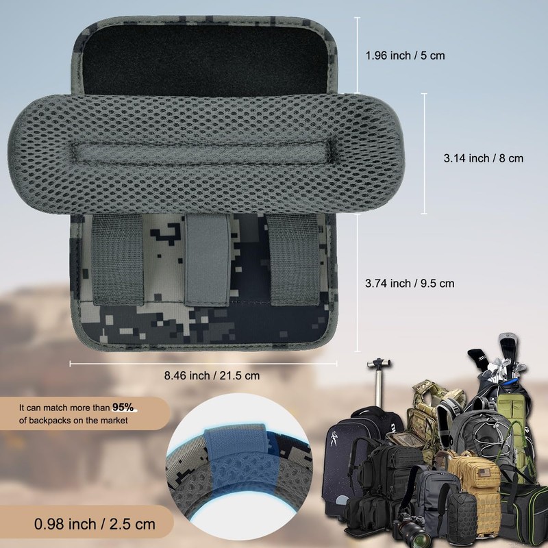 Pack of 2 Universal Wide Shoulder Pads with Ultra Thick