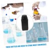 BUGUUYO 3pcs Wide Mouth Bottles with Inner Caps Mouth Chemical