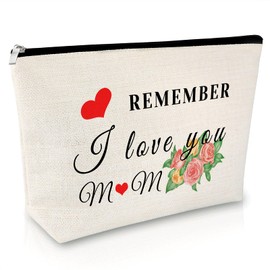 Mum Birthday Gifts Makeup Bag Birthday Gift for Mum from Daughter Son Cosmetic Bag Mummy Gifts Mum Gifts for Christmas Makeup Pouch Mother Day Thank You Wedding Gifts for Mum Mother