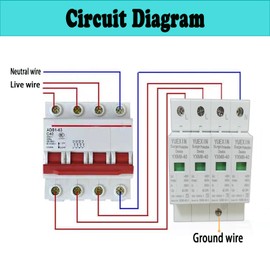 Surge Protection 4P 40KA, Low Voltage Protection Surge Protection Device, Home Surge Protection (4P 40KA)