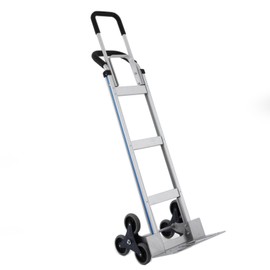 SmarketBuy Aluminum Stair Climber Hand Truck 18 x 7.5 Inch Nose Plate Stair Climbing Hand Truck 6 Wheels Hand Truck Dolly (Stair Climber Hand Truck)