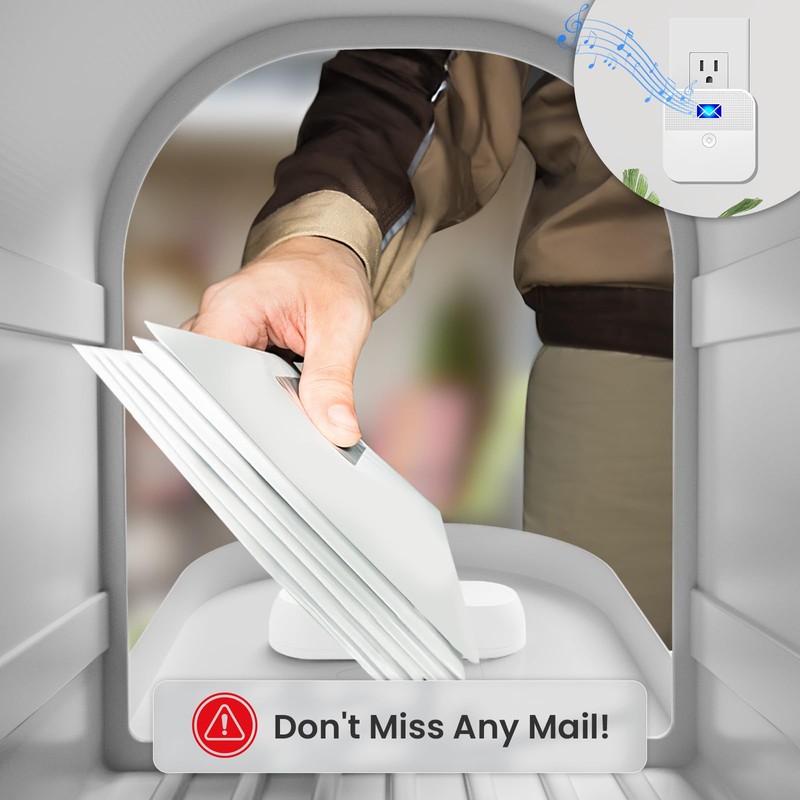 Mailbox Alarm, Wireless Long Range Mailbox Alert, Mailbox Chime Notification