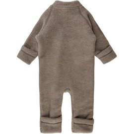 Mikk-line Walkoverall, Wollwalk Overall for Baby and Toddler, Pyjamas Made of 95% Wool, 100% Mulesing-Free Merino Wool, Without Feet, Melange Denver, 86